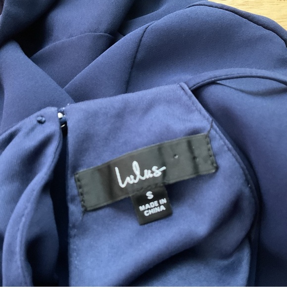 Lulus Navy Blue‎ Sleeveless Midi Dress Size Small - Picture 8 of 9